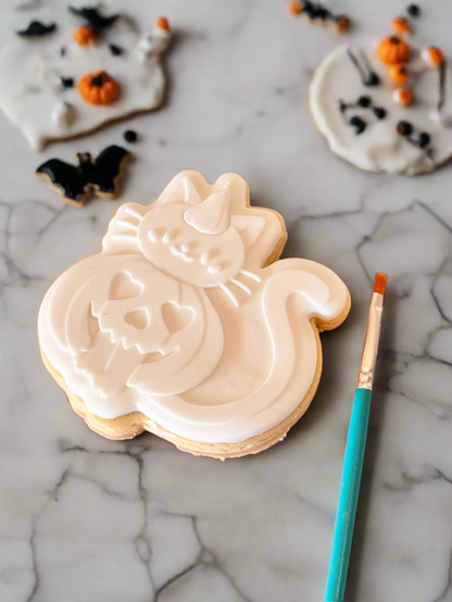 Paint Your Own Cookie Kit - Pumpkin Cat